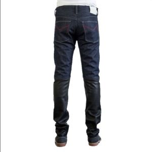 STITCH&MECHANICS Mens Denim with Leather Combo